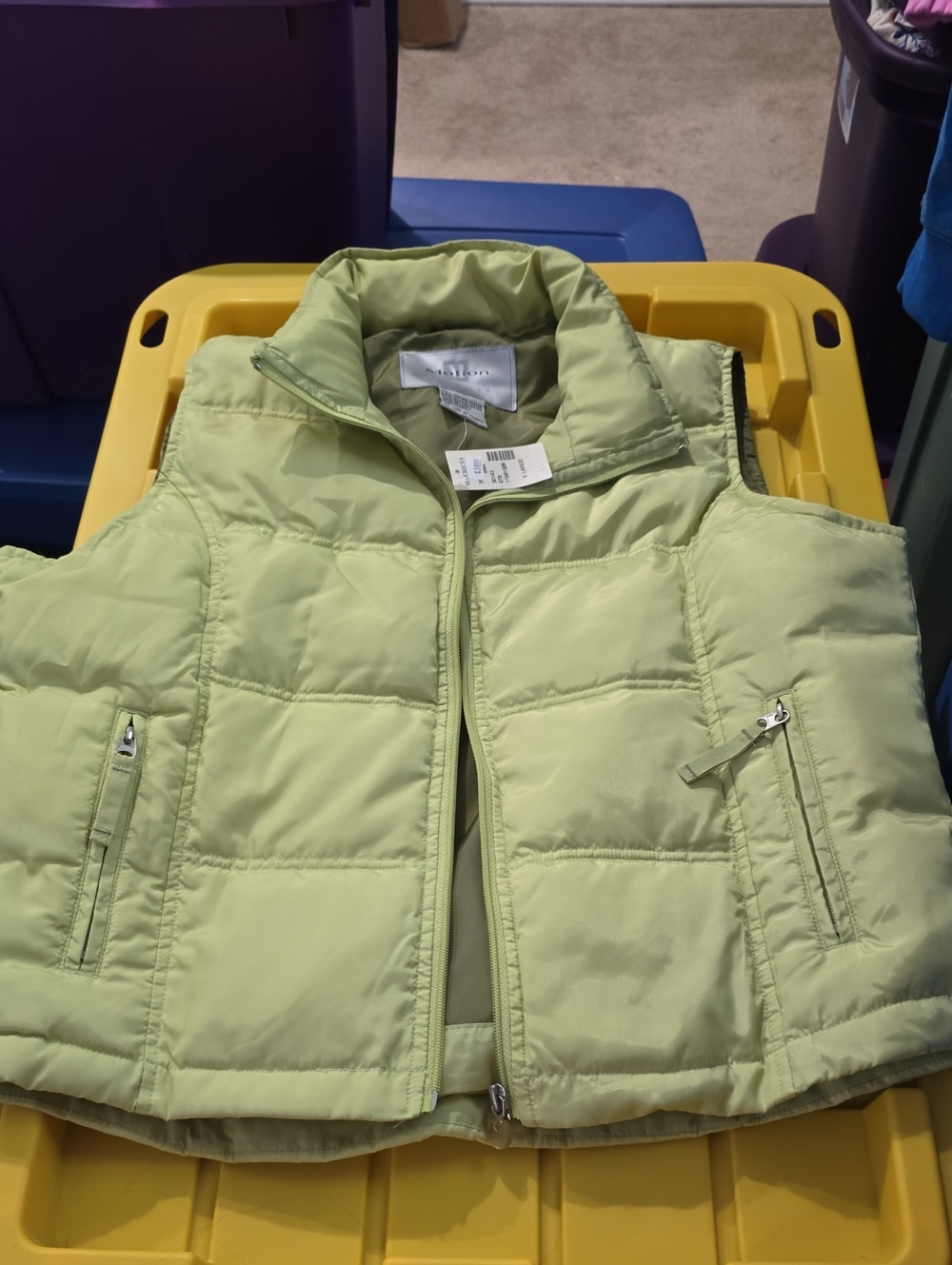 Y2k Puffer Vest. Womens. XL. Nwt [Spots]